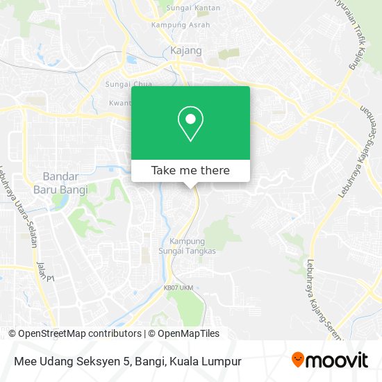 Mee Udang Seksyen 5, Bangi map