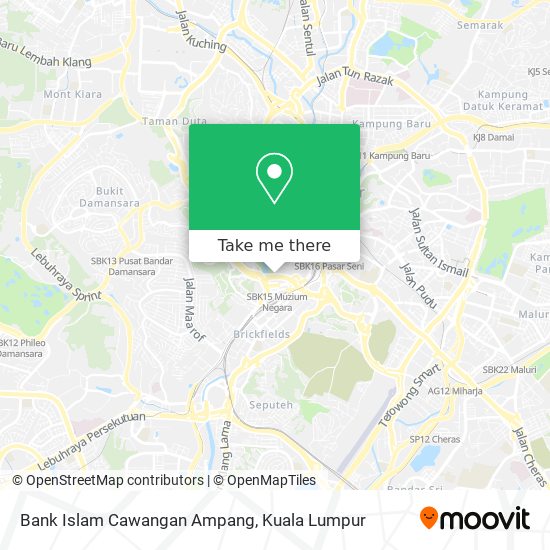 Bank Islam Cawangan Ampang map