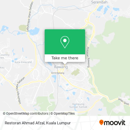 Restoran Ahmad Afzal map
