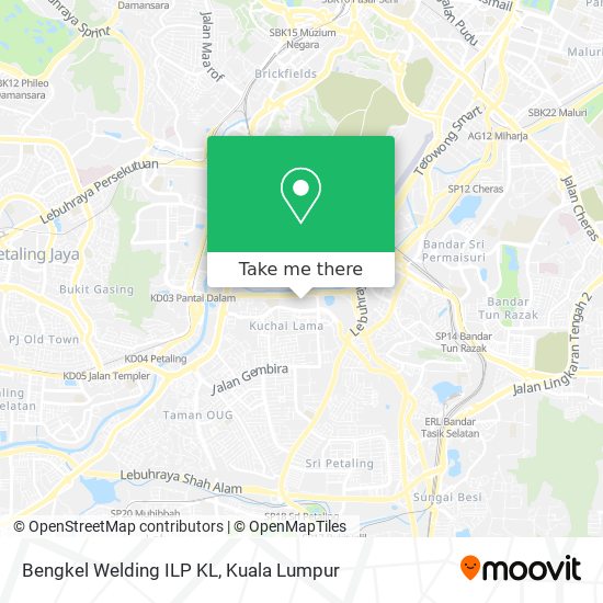 Bengkel Welding ILP KL map