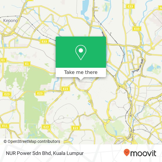 NUR Power Sdn Bhd map