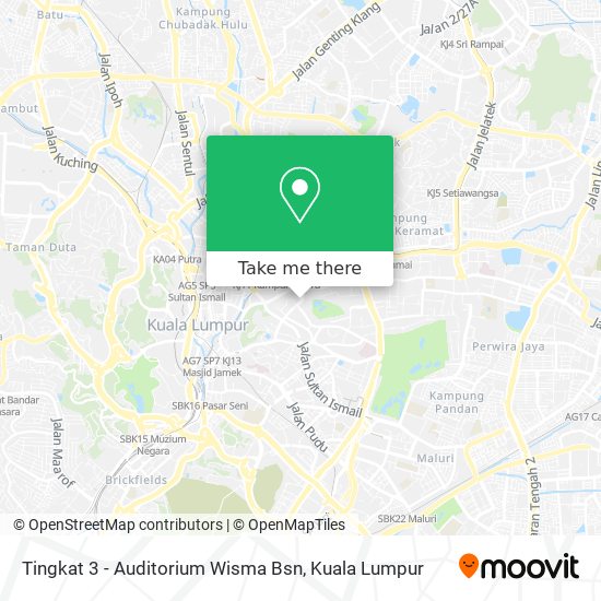 Tingkat 3 - Auditorium Wisma Bsn map