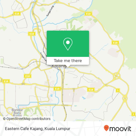 Eastern Cafe Kajang map