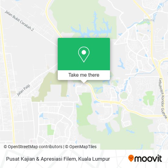 Pusat Kajian & Apresiasi Filem map