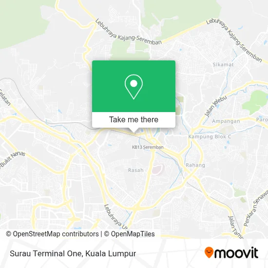 Surau Terminal One map