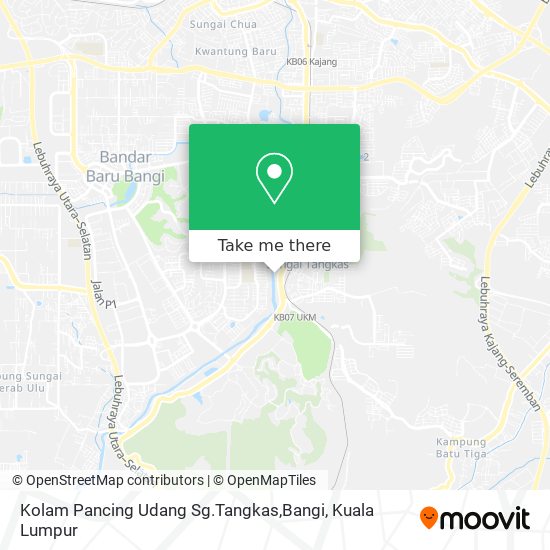 Kolam Pancing Udang Sg.Tangkas,Bangi map