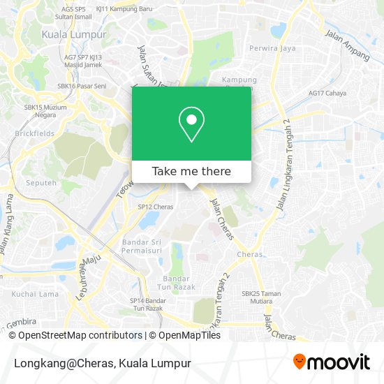 Longkang@Cheras map