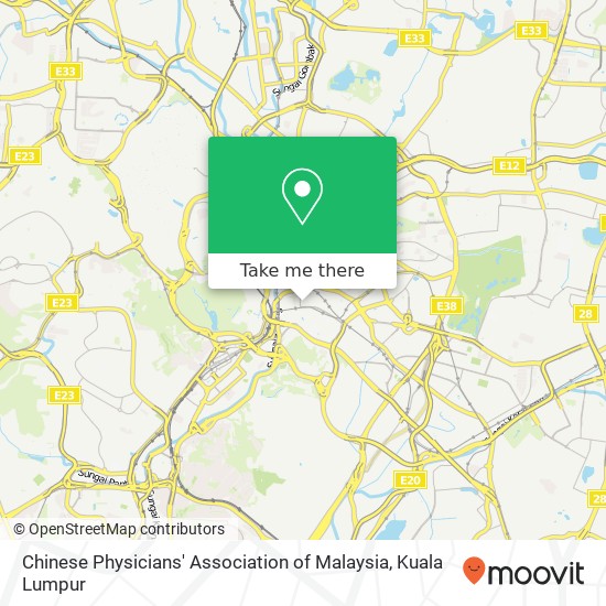 Chinese Physicians' Association of Malaysia map