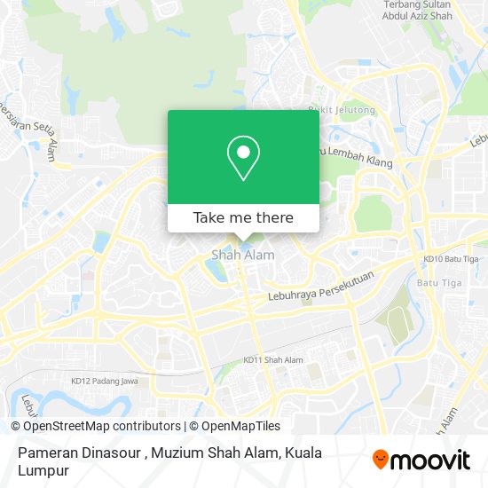 Pameran Dinasour , Muzium Shah Alam map