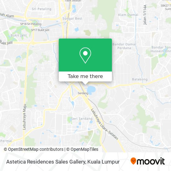 Astetica Residences Sales Gallery map