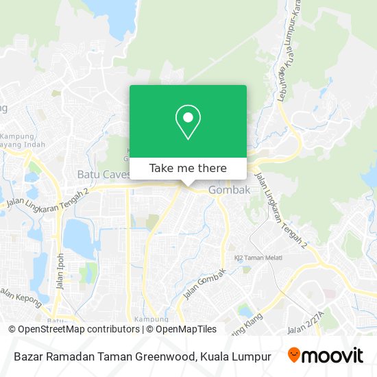Peta Bazar Ramadan Taman Greenwood