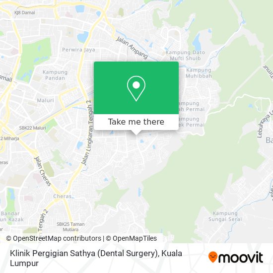 Peta Klinik Pergigian Sathya (Dental Surgery)