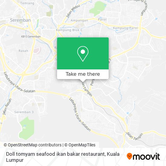 Doll tomyam seafood ikan bakar restaurant map