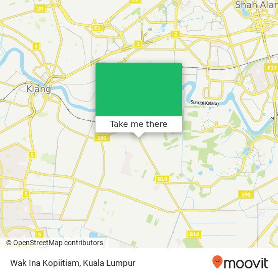 Wak Ina Kopiitiam map