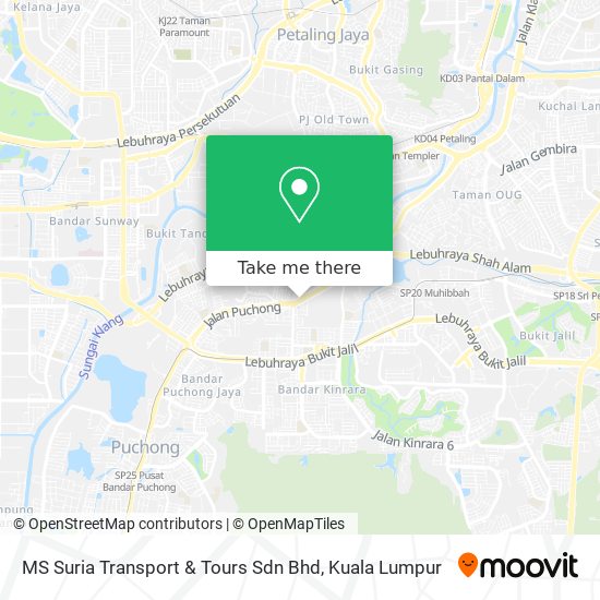 MS Suria Transport & Tours Sdn Bhd map