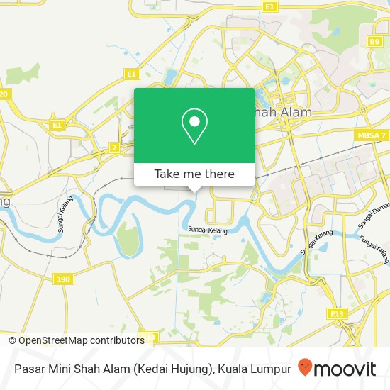 Pasar Mini Shah Alam (Kedai Hujung) map