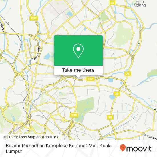 Peta Bazaar Ramadhan Kompleks Keramat Mall