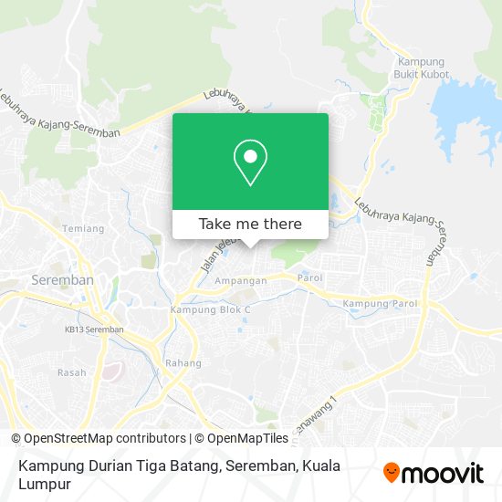 Kampung Durian Tiga Batang, Seremban map