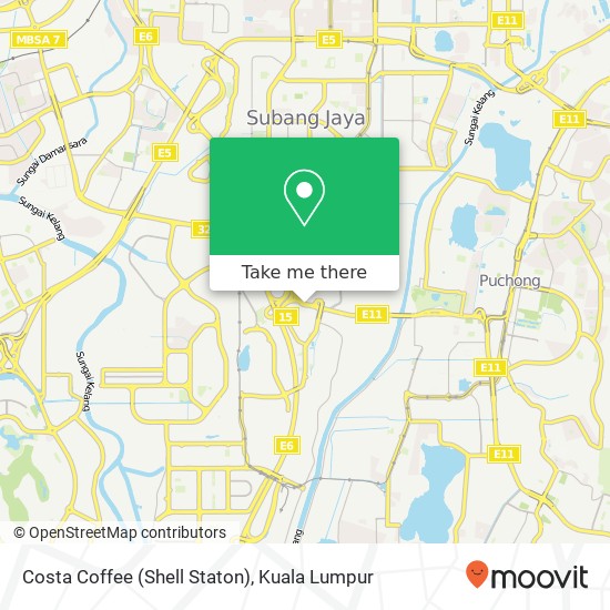 Costa Coffee (Shell Staton) map