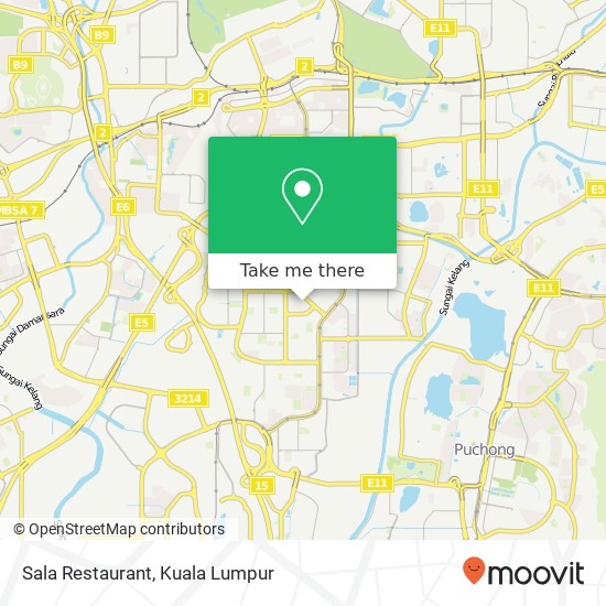 Sala Restaurant map