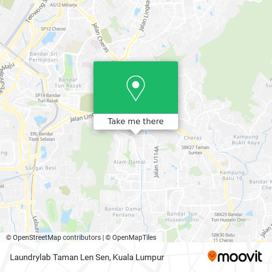 Peta Laundrylab Taman Len Sen