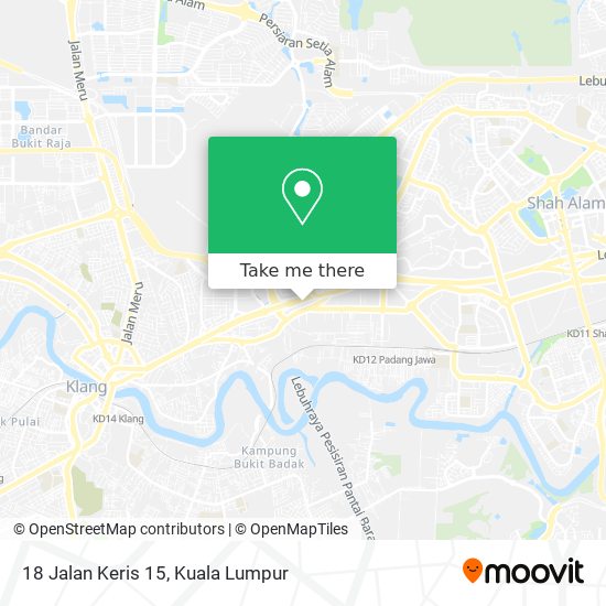 18 Jalan Keris 15 map