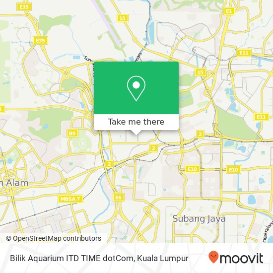 Bilik Aquarium ITD TIME dotCom map