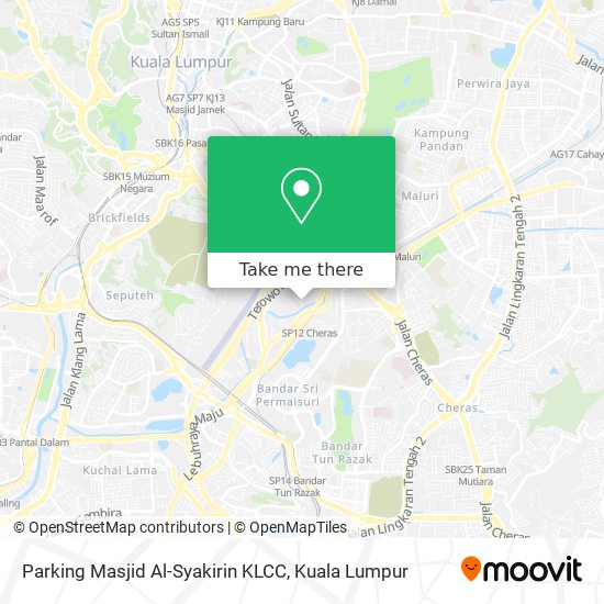 Peta Parking Masjid Al-Syakirin KLCC