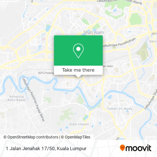 1 Jalan Jenahak 17/50 map