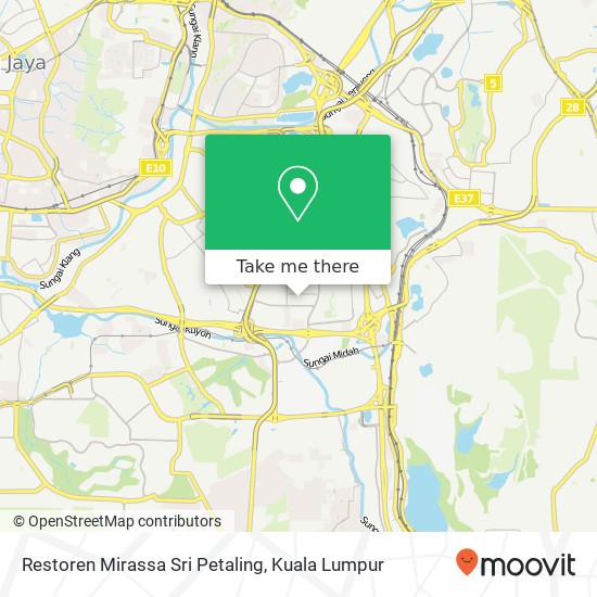 Restoren Mirassa Sri Petaling map