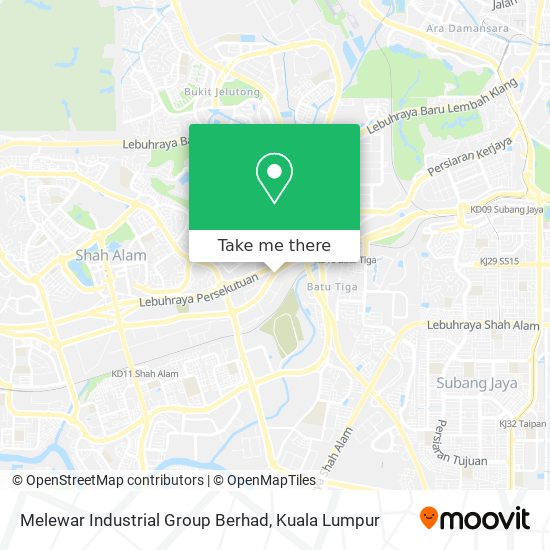 Melewar Industrial Group Berhad map