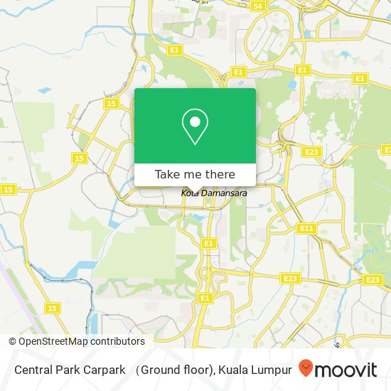 Central Park Carpark （Ground floor) map