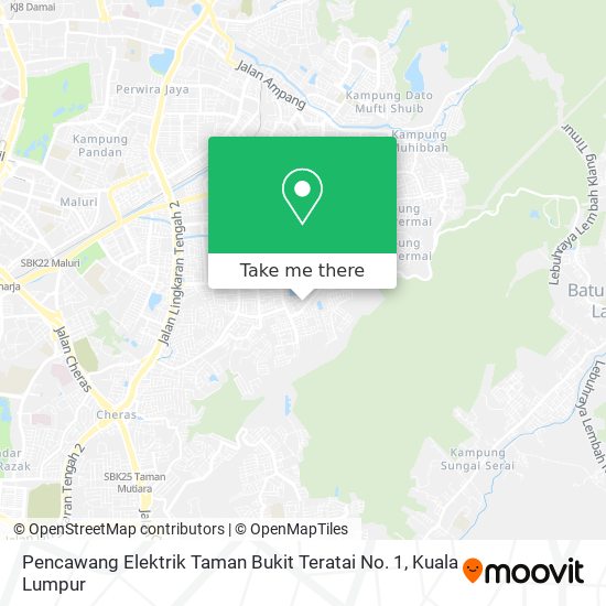 Peta Pencawang Elektrik Taman Bukit Teratai No. 1
