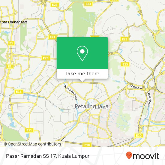 Pasar Ramadan SS 17 map