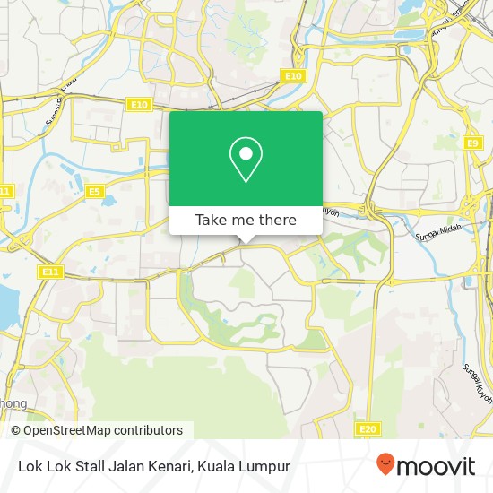 Peta Lok Lok Stall Jalan Kenari