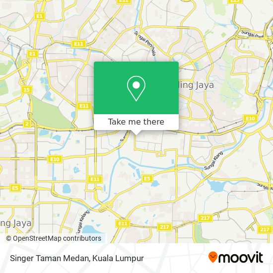 Singer Taman Medan map