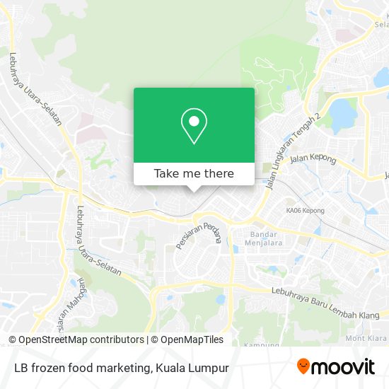 LB frozen food marketing map