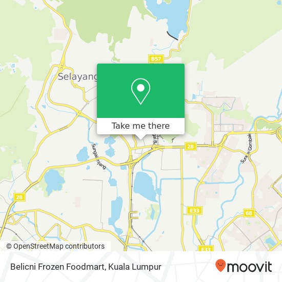 Belicni Frozen Foodmart map