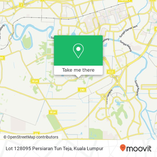 Lot 128095 Persiaran Tun Teja map