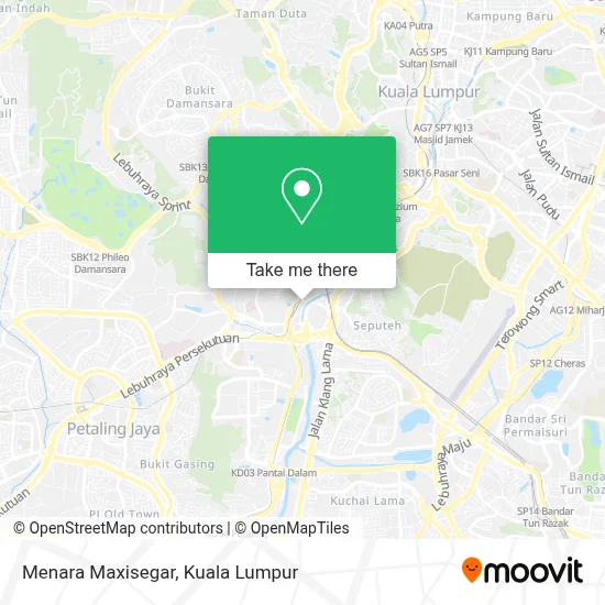 Menara Maxisegar map