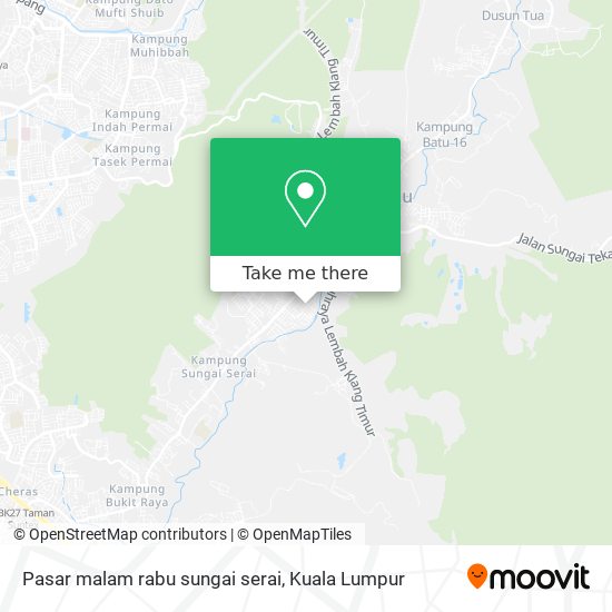 Pasar malam rabu sungai serai map