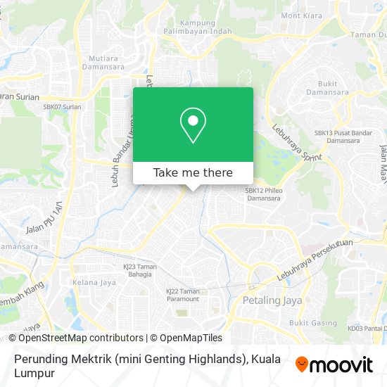 Perunding Mektrik (mini Genting Highlands) map