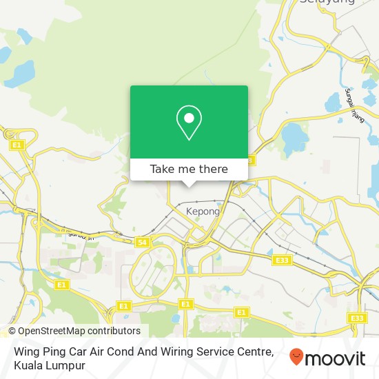 Wing Ping Car Air Cond And Wiring Service Centre map