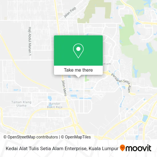 Kedai Alat Tulis Setia Alam Enterprise map