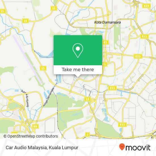 Peta Car Audio Malaysia
