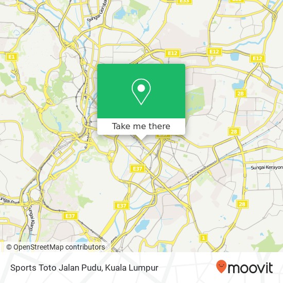 Peta Sports Toto Jalan Pudu