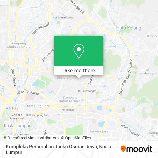 Peta Kompleks Perumahan Tunku Osman Jewa