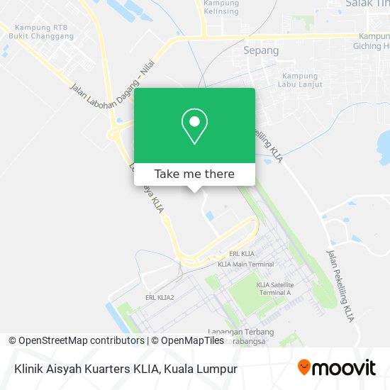 Peta Klinik Aisyah Kuarters KLIA