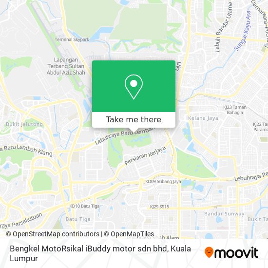 Bengkel MotoRsikal iBuddy motor sdn bhd map