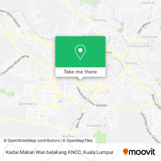 Kedai Makan Wan belakang KNCC map